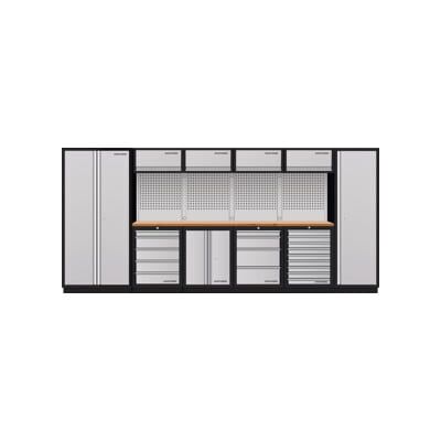 Mobilier d'atelier Mobilio 6 éléments Kraftwerk, porte à charnière, armoire haute, hêtre (3964K-H284S5H-K4) - Publicité Mobilier d'atelier Mobilio 6 éléments Kraftwerk, porte à charnière, armoire haute, hêtre (3964K-H284S5H-K4) - Publicité