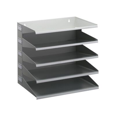 Poste de tri 5 comp. H330xl360xP250mm tôle en acier gris clair, RAL 7035 DURABLE (336010) - Publicité Poste de tri 5 comp. H330xl360xP250mm tôle en acier gris clair, RAL 7035 DURABLE (336010) - Publicité