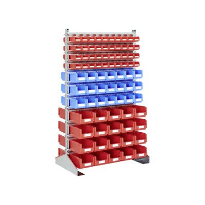 Racks fixes Bito p 700 bacs en bleu et rouge (13421) - Publicité Racks fixes Bito p 700 bacs en bleu et rouge (13421) - Publicité