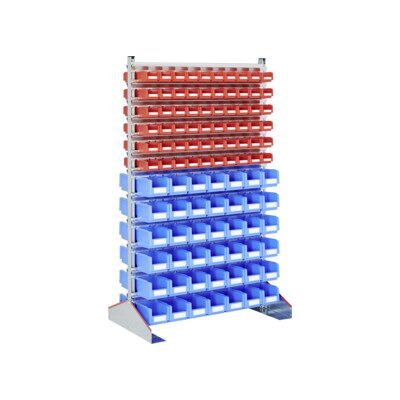 Racks fixes Bito p 700 bacs en bleu et rouge (19511) - Publicité Racks fixes Bito p 700 bacs en bleu et rouge (19511) - Publicité