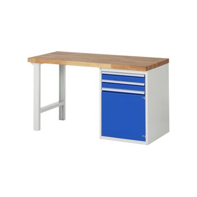 Rau Werkbank 7503A1, L1500xP700xH890mm, 2x tiroirs TA, 1x porte (03-7503A1-157B4M.11) - Publicité Rau Werkbank 7503A1, L1500xP700xH890mm, 2x tiroirs TA, 1x porte (03-7503A1-157B4M.11) - Publicité