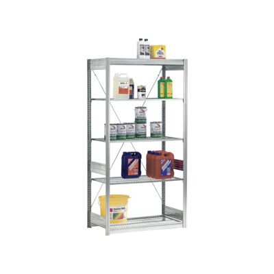 Rayonnage à mailles Bito 100kg L1058xH2000xD524 mm, section de base galvanisée (53059) - Publicité Rayonnage à mailles Bito 100kg L1058xH2000xD524 mm, section de base galvanisée (53059) - Publicité