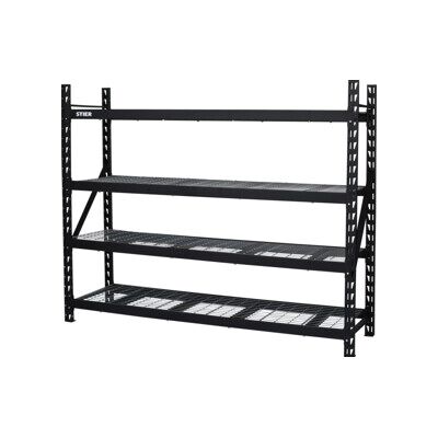 Rayonnage à tablettes en caillebotis STIER, charge par casier 400 kg, LxlxH 600x2250x1 830 mm (905481) - Publicité Rayonnage à tablettes en caillebotis STIER, charge par casier 400 kg, LxlxH 600x2250x1 830 mm (905481) - Publicité