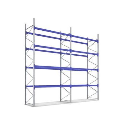 Rayonnages à palettes en kit complet Bito l 22700 x p 1100 x H 5500 montants galvanis (42401) - Publicité Rayonnages à palettes en kit complet Bito l 22700 x p 1100 x H 5500 montants galvanis (42401) - Publicité