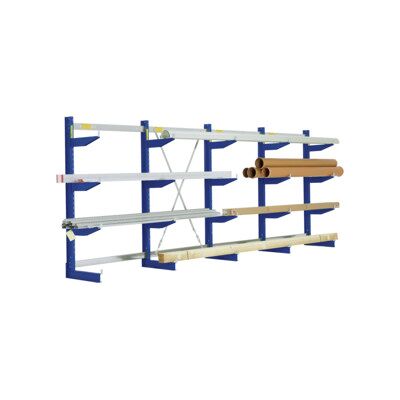 Rayonnages cantilever Bito type L l 3245 x p 520 x H 2480 bleu gentiane Bito RAL 5010 (17894) - Publicité Rayonnages cantilever Bito type L l 3245 x p 520 x H 2480 bleu gentiane Bito RAL 5010 (17894) - Publicité
