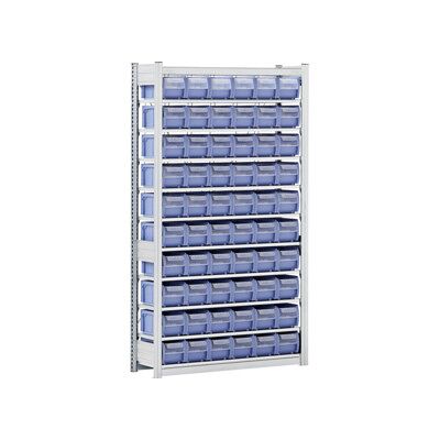 Rayonnages Kanban pour pièces du classement C Bito p 324 bacs en bleu-gris (53005) - Publicité Rayonnages Kanban pour pièces du classement C Bito p 324 bacs en bleu-gris (53005) - Publicité