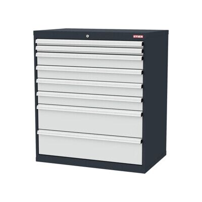 STIER Armoire à tiroirs 7 tiroirs 900 x 575 x 1020mm Charge 80kg (907613) - Publicité STIER Armoire à tiroirs 7 tiroirs 900 x 575 x 1020mm Charge 80kg (907613) - Publicité