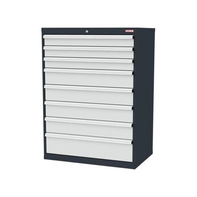STIER Armoire à tiroirs 8 tiroirs 1220 × 575 × 900 mm 80 kg (907611) - Publicité STIER Armoire à tiroirs 8 tiroirs 1220 × 575 × 900 mm 80 kg (907611) - Publicité