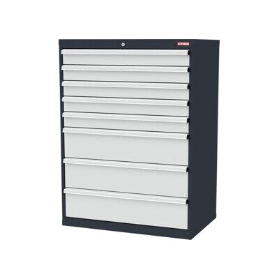 STIER Armoire à tiroirs 8 tiroirs 900 x 575 x 1220 mm 80 kg (907610) - Publicité STIER Armoire à tiroirs 8 tiroirs 900 x 575 x 1220 mm 80 kg (907610) - Publicité