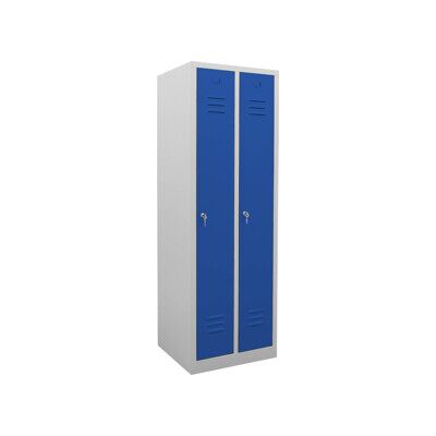 STIER Armoire vestiaire 2 compartiments 1800×590×500 mm bleu gentiane (907279) - Publicité STIER Armoire vestiaire 2 compartiments 1800×590×500 mm bleu gentiane (907279) - Publicité