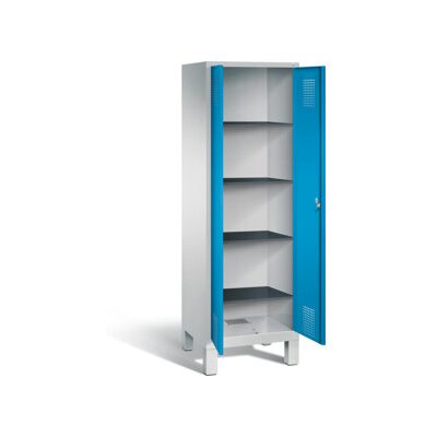 C+P Armoire à linge Evolo, H1850×I610×P500 mm, façade bleu clair, corps gris clair (48212-20b) ; C + P Möbelsysteme (48212-20b S10076) - Publicité C+P Armoire à linge Evolo, H1850×I610×P500 mm, façade bleu clair, corps gris clair (48212-20b) ; C + P Möbelsysteme (48212-20b S10076) - Publicité
