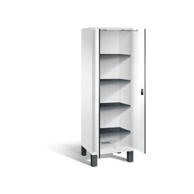 C+P Armoire à linge Evolo, H1850×I610×P500 mm, façade décor blanc, corps blanc trafic (48212-20B) ; C + P Möbelsysteme (48212-20B S10108) - Publicité C+P Armoire à linge Evolo, H1850×I610×P500 mm, façade décor blanc, corps blanc trafic (48212-20B) ; C + P Möbelsysteme (48212-20B S10108) - Publicité