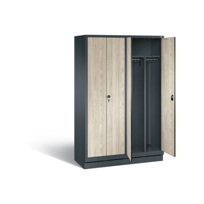 Vestiaire noir et blanc C+P Evolo, H1800xL1190xP500mm, 48022-40,S10295 ; C + P Möbelsysteme (48022-40 S10295) - Publicité Vestiaire noir et blanc C+P Evolo, H1800xL1190xP500mm, 48022-40,S10295 ; C + P Möbelsysteme (48022-40 S10295) - Publicité