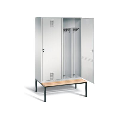 C+P Armoire à casiers Evolo noir et blanc, H2090×I1190×P500 mm, façade gris clair, corps gris clair, châssis gris noir (48250-40) ; C + P Möbelsysteme (48250-40 S10001) - Publicité C+P Armoire à casiers Evolo noir et blanc, H2090×I1190×P500 mm, façade gris clair, corps gris clair, châssis gris noir (48250-40) ; C + P Möbelsysteme (48250-40 S10001) - Publicité
