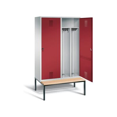 C+P Armoire noire et blanche Evolo, H2090×I1190×P500 mm, façade Rubinrot, corps Gris clair, châssis Gris noir (48250-40) ; C + P Möbelsysteme (48250-40 S10028) - Publicité C+P Armoire noire et blanche Evolo, H2090×I1190×P500 mm, façade Rubinrot, corps Gris clair, châssis Gris noir (48250-40) ; C + P Möbelsysteme (48250-40 S10028) - Publicité