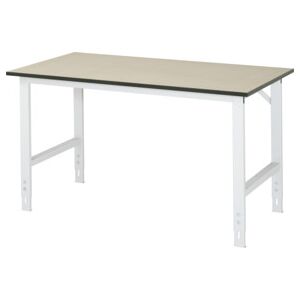 RAU Table de Travail Grise Réglable en Hauteur - Table de travail - Publicité RAU Table de Travail Grise Réglable en Hauteur - Table de travail - Publicité