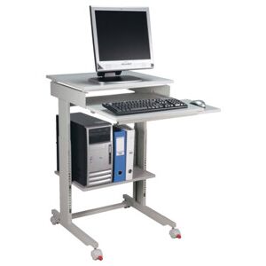 Table de travail PC H720-1100xI600xP500mm gris clair mobile ; TWINCO (6820-9) - Publicité Table de travail PC H720-1100xI600xP500mm gris clair mobile ; TWINCO (6820-9) - Publicité