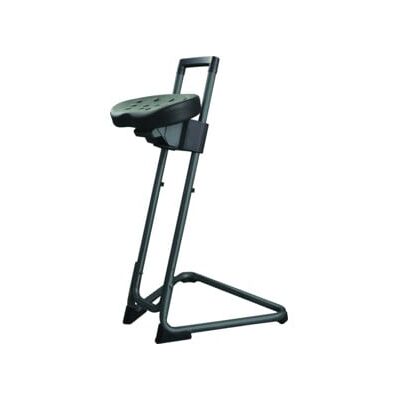 Assis-debout STIER avec châssis en acier, hauteur d'assise 600-850 mm, assise en PU, noir , forme ergonomique, réglage en hauteur, chaise d'atelier (904690) - Publicité Assis-debout STIER avec châssis en acier, hauteur d'assise 600-850 mm, assise en PU, noir , forme ergonomique, réglage en hauteur, chaise d'atelier (904690) - Publicité