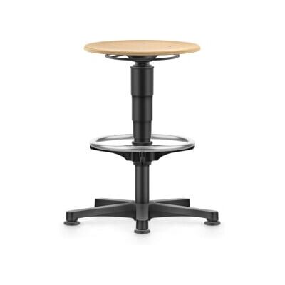 bimos Allround tabouret avec patins et repose-pieds, bois, hauteur d'assise 560-830 mm (9461-3000) - Publicité bimos Allround tabouret avec patins et repose-pieds, bois, hauteur d'assise 560-830 mm (9461-3000) - Publicité