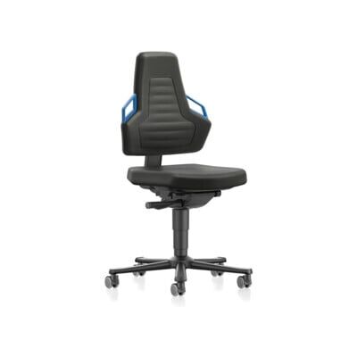 bimos Chaise de travail Nexxit 2 poignées bleu Hauteur d'assise 450-600 mm tissu noir, avec (9033-6801-3277) - Publicité bimos Chaise de travail Nexxit 2 poignées bleu Hauteur d'assise 450-600 mm tissu noir, avec (9033-6801-3277) - Publicité