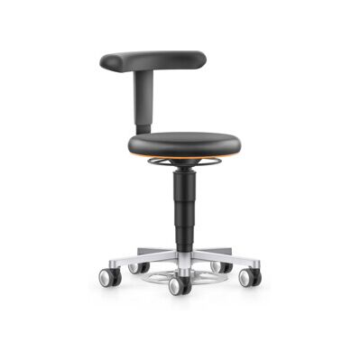 bimos Labor tabouret à roulettes, similicuir noir, hauteur d'assise 480-650 mm, support Flex (9F63L-MG01-3279-1F) - Publicité bimos Labor tabouret à roulettes, similicuir noir, hauteur d'assise 480-650 mm, support Flex (9F63L-MG01-3279-1F) - Publicité