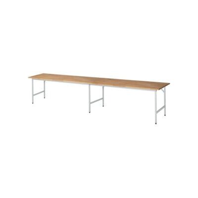 RAU Table de travail réglable en hauteur - 4000x800mm - Gris clair - Publicité RAU Table de travail réglable en hauteur - 4000x800mm - Gris clair - Publicité