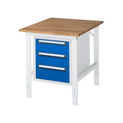 Rau Table de travail Tom réglable en hauteur KM06, L750xP1000xH760-1080mm, plateau B-25mm (06-625B10-07-KM06.11) - Publicité Rau Table de travail Tom réglable en hauteur KM06, L750xP1000xH760-1080mm, plateau B-25mm (06-625B10-07-KM06.11) - Publicité
