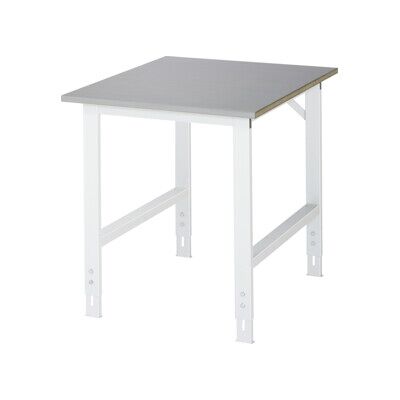 Table de travail réglable en hauteur - Acier inoxydable 750x1000 mm - Publicité Table de travail réglable en hauteur - Acier inoxydable 750x1000 mm - Publicité