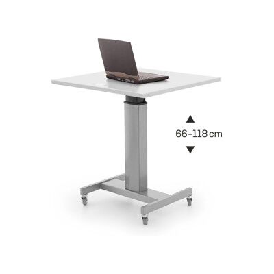 Table assis-debout à réglage en hauteur électrique STIER 80x60 cm, mélaminé blanc, 68-120 cm (905449) - Publicité Table assis-debout à réglage en hauteur électrique STIER 80x60 cm, mélaminé blanc, 68-120 cm (905449) - Publicité