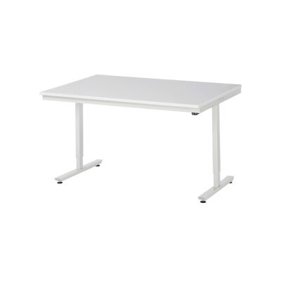 RAU Table de travail électrique réglable en hauteur - 720-1120mm - 1500x1000mm - Gris RAL 7035 - Publicité RAU Table de travail électrique réglable en hauteur - 720-1120mm - 1500x1000mm - Gris RAL 7035 - Publicité