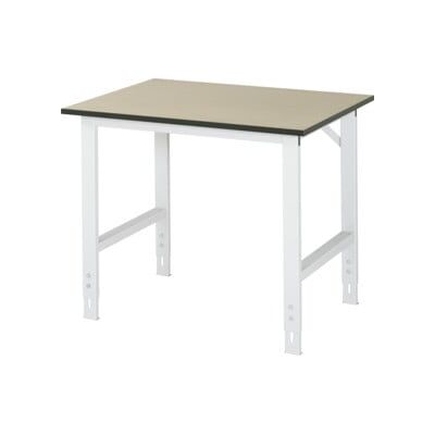 RAU Table de travail - Réglable en hauteur 760-1080mm, MDF, gris clair - Publicité RAU Table de travail - Réglable en hauteur 760-1080mm, MDF, gris clair - Publicité