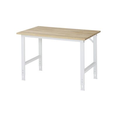 Table de travail réglable RAU - 760-1080 mm, MDF, Structure en acier - Publicité Table de travail réglable RAU - 760-1080 mm, MDF, Structure en acier - Publicité
