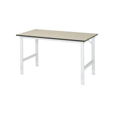 RAU Table de Travail Grise Réglable en Hauteur - Table de travail - Publicité RAU Table de Travail Grise Réglable en Hauteur - Table de travail - Publicité