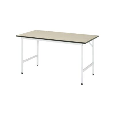 RAU Table de travail - Hauteur réglable MDF 1500x800mm - Gris clair - Publicité RAU Table de travail - Hauteur réglable MDF 1500x800mm - Gris clair - Publicité