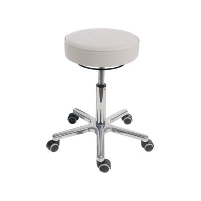 Tabouret pivotant à roulettes STIER, hauteur d'assise 540-720 mm, similicuir rembourré blanc, forme ergonomique, réglage en hauteur, chaise d'atelier, tabouret d'atelier (904912) - Publicité Tabouret pivotant à roulettes STIER, hauteur d'assise 540-720 mm, similicuir rembourré blanc, forme ergonomique, réglage en hauteur, chaise d'atelier, tabouret d'atelier (904912) - Publicité