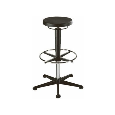 Tabouret pivotant avec patins et anneau de piètement mousse intégrale noir H. d' ; Bimos (9469-2000) - Publicité Tabouret pivotant avec patins et anneau de piètement mousse intégrale noir H. d' ; Bimos (9469-2000) - Publicité