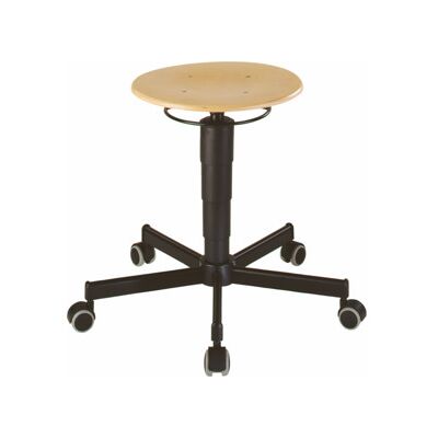Tabouret pivotant avec roulettes hêtre naturel H. d'assise réglable 460-630 mm B ; Bimos (9468-3000) - Publicité Tabouret pivotant avec roulettes hêtre naturel H. d'assise réglable 460-630 mm B ; Bimos (9468-3000) - Publicité