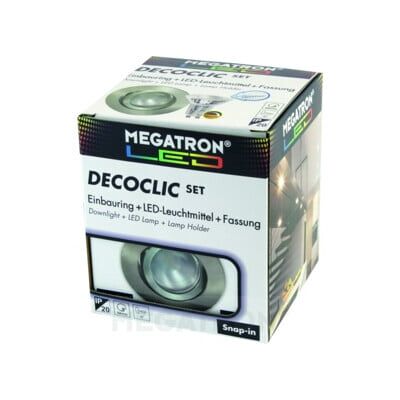 Megatron MT75404 - Spot encastrable LED - 2800K, 6W, GU10 & GU5.3 - Publicité Megatron MT75404 - Spot encastrable LED - 2800K, 6W, GU10 & GU5.3 - Publicité