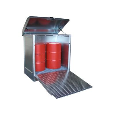 EUROKRAFTpro Réservoir - Rampe en aluminium, 2x200L, Galvanisé - Publicité EUROKRAFTpro Réservoir - Rampe en aluminium, 2x200L, Galvanisé - Publicité