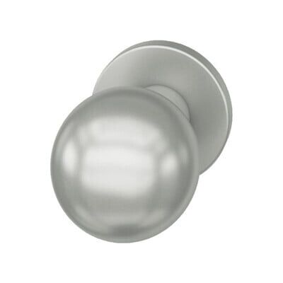 Bouton de porte rond en aluminium naturel FSB - Porte intérieure - Publicité Bouton de porte rond en aluminium naturel FSB - Porte intérieure - Publicité