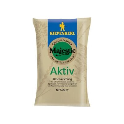 Graines de gazon Majestic Aktiv - Germination rapide & résistance - Publicité Graines de gazon Majestic Aktiv - Germination rapide & résistance - Publicité