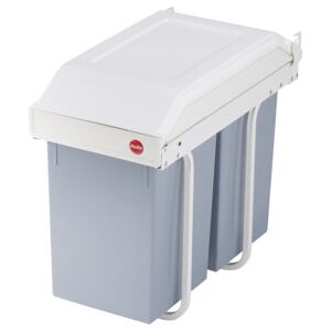 VidaXL Hailo Poubelle de Cabinet Multi-Box Duo 2×14 L Crème Blanc Taille L - Poubelle - Publicité VidaXL Hailo Poubelle de Cabinet Multi-Box Duo 2×14 L Crème Blanc Taille L - Poubelle - Publicité