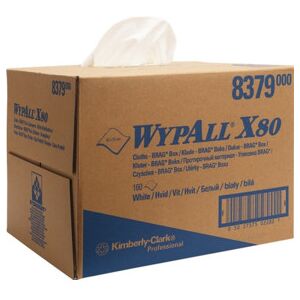 Torchon Wypall X80 8379 L427xl318env. mm 1 couche blanc 1 box x 160 serviettes K ; Kimberly-Clark (8379) - Publicité Torchon Wypall X80 8379 L427xl318env. mm 1 couche blanc 1 box x 160 serviettes K ; Kimberly-Clark (8379) - Publicité