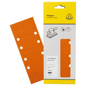Papier abrasif Klingspor PL 31 B 93 x 230 mm grain 40 forme de trou GL9 (382745) - Publicité Papier abrasif Klingspor PL 31 B 93 x 230 mm grain 40 forme de trou GL9 (382745) - Publicité