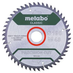Metabo Lame de scie circulaire "precision cut wood - classic" - 190mm - Publicité Metabo Lame de scie circulaire "precision cut wood - classic" - 190mm - Publicité