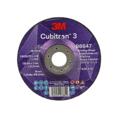 3M CUBITRON Disque à ébarber 3 125x7mm 36+ (7100303982) - Publicité 3M CUBITRON Disque à ébarber 3 125x7mm 36+ (7100303982) - Publicité