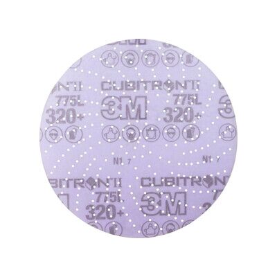 3M Disque abrasif adhésif (CER) Hookit 775L Perforations multiples,⌀ 125 mm, Grain: 320 (7100145363) - Publicité 3M Disque abrasif adhésif (CER) Hookit 775L Perforations multiples,⌀ 125 mm, Grain: 320 (7100145363) - Publicité