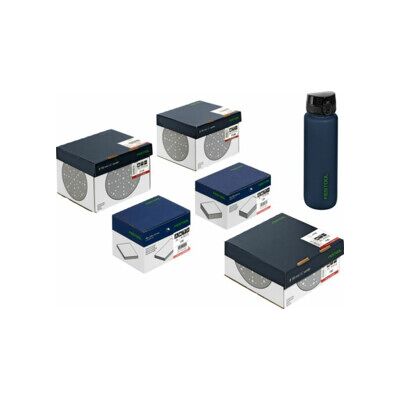 Festool Pack Super Garnet - Disques abrasifs - P80, P120, P180 - Publicité Festool Pack Super Garnet - Disques abrasifs - P80, P120, P180 - Publicité