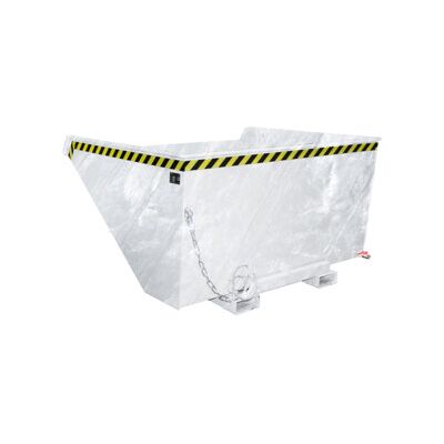 Conteneur Eurokraft Pro pour copeaux - 2,1m³, Galvanisé à chaud, Compatible avec fourche - Publicité Conteneur Eurokraft Pro pour copeaux - 2,1m³, Galvanisé à chaud, Compatible avec fourche - Publicité
