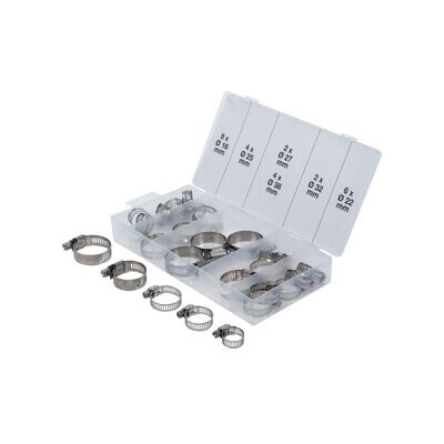 BGS Assortiment de colliers de serrage inoxydable Ø 16 - 38 mm 26 pièces ; BGS technic (8055-1) - Publicité BGS Assortiment de colliers de serrage inoxydable Ø 16 - 38 mm 26 pièces ; BGS technic (8055-1) - Publicité